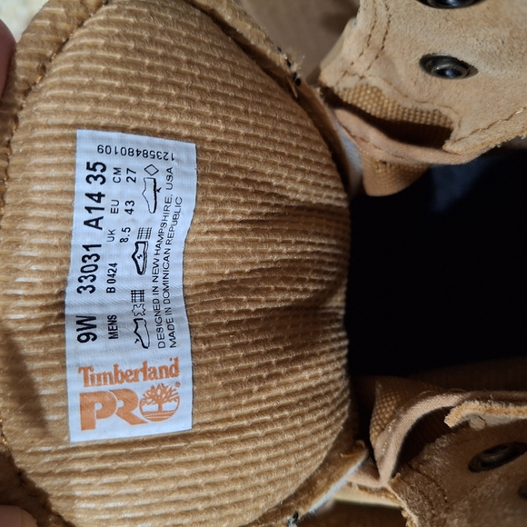 Steel-Toe Timberland PRO Tan Work Boots with Durable Leather - Picture 7 of 15